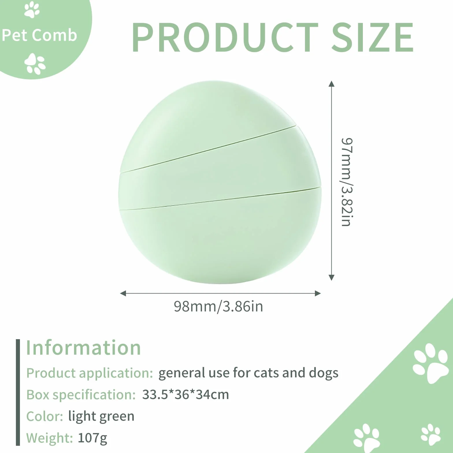 Brosse de Massage 4 en 1 pour Animaux de Compagnie, Brosse Chat et Chien