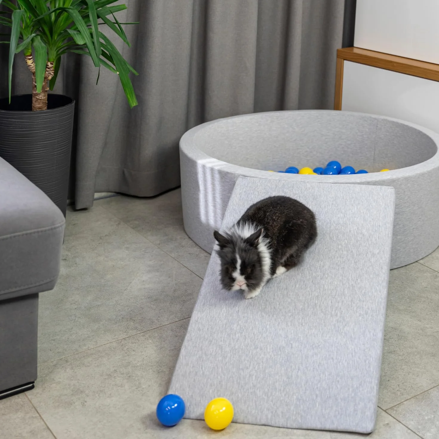 Rampe pour Chien et Chat Animaux Canapé Lit Housse Amovible Bleu Foncé