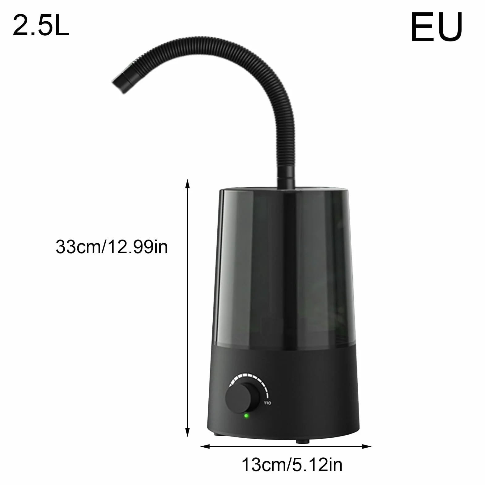 pour reptiles - 2,5L avec Arrêt Automatique pour Terrarium,Humidificateur pour amphibiens | pour terrarium, caméléon, gecko, amphibiens, tortue, serpent,