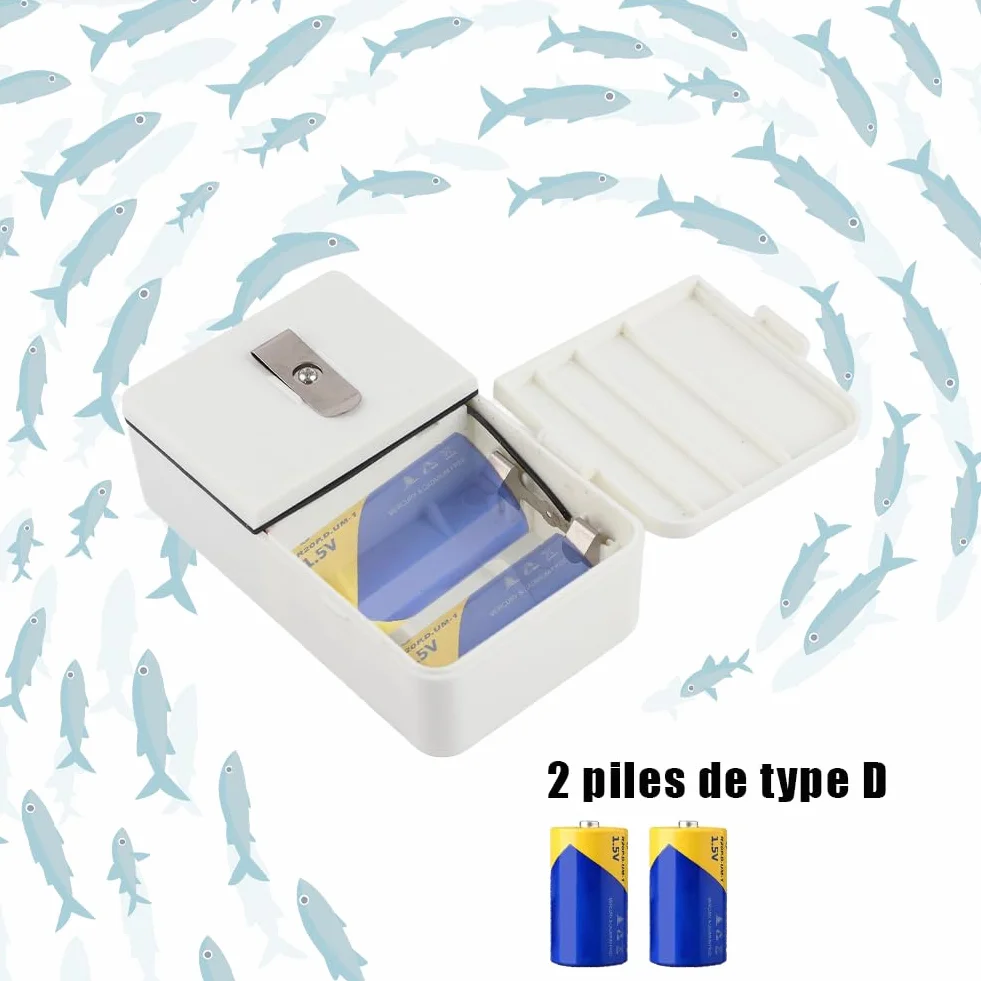 Pompe à Air d'Aquarium Silencieuse Portable avec Piles, Pierre et Tube pour Pêche en Plein Air