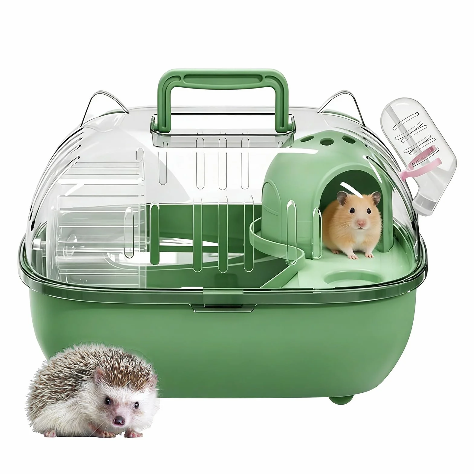 Cage de transport pour petit animal 27,5 x 22 x 20 cm voyage hamster rongeurs