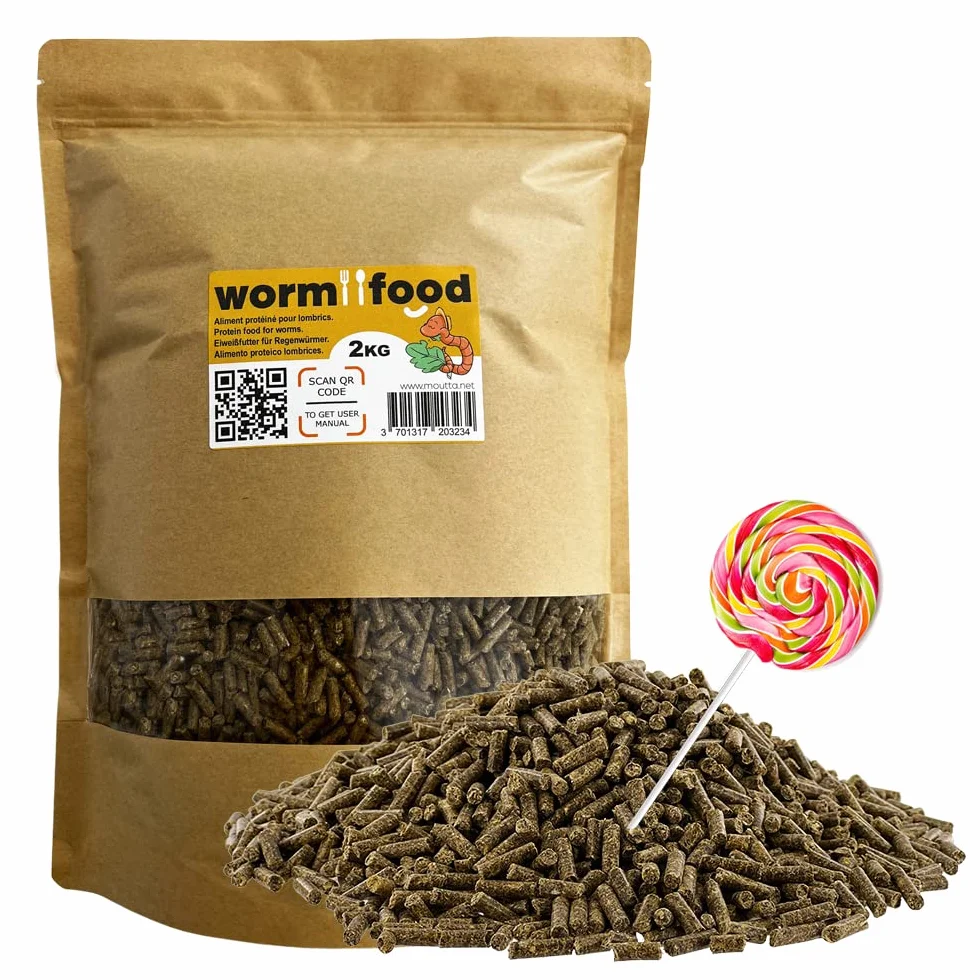 Moutta WormFood 2kg Aliment protéiné pour vers de terre