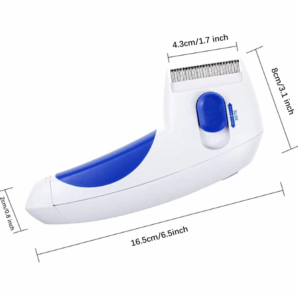 FANDE Peigne à puces électrique pour Chien et Chat - Brosse anti-poux et tiques