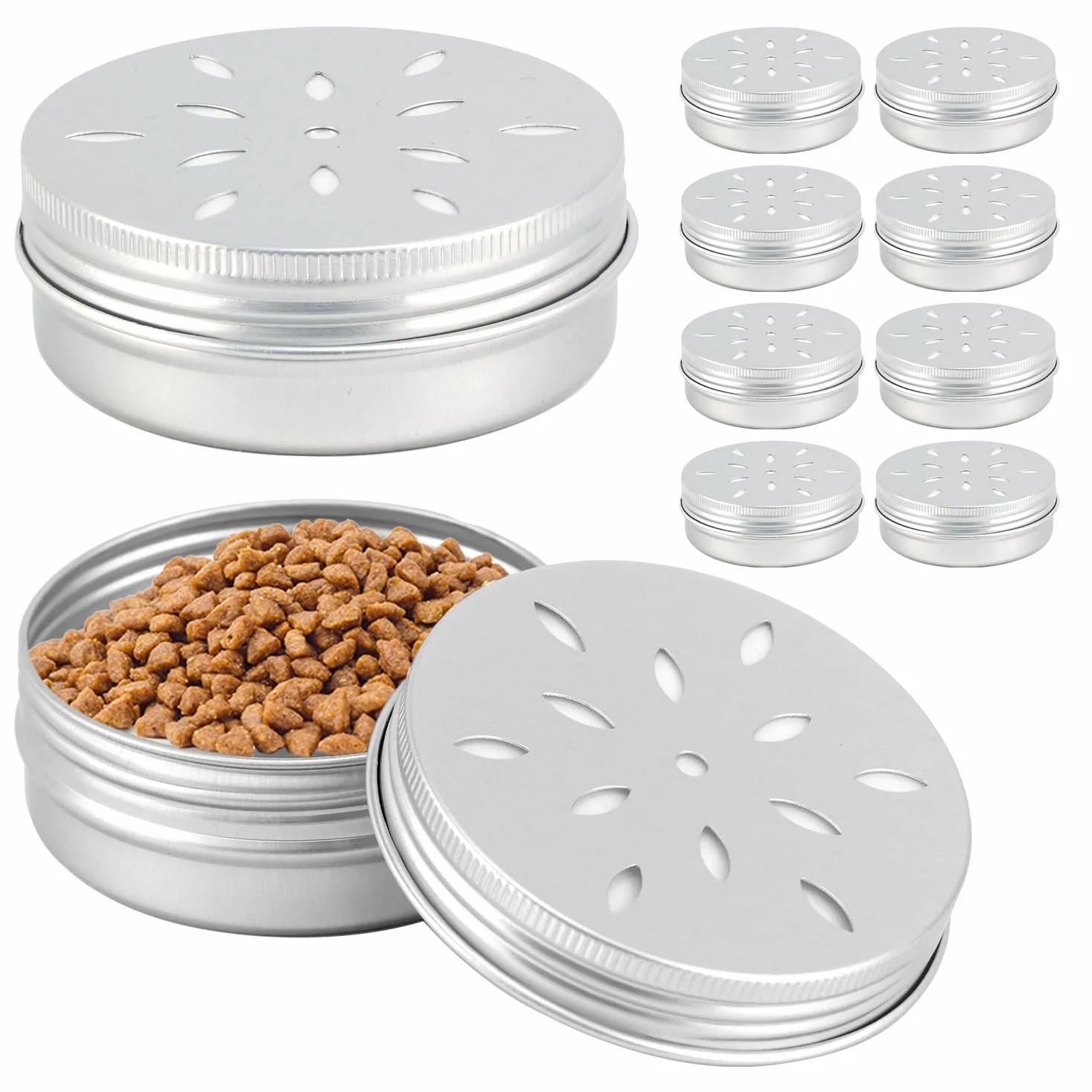 QWORK Lot de 10 canettes parfum chien en aluminium 60 ml avec ventilation - Accessoires de dressage chien