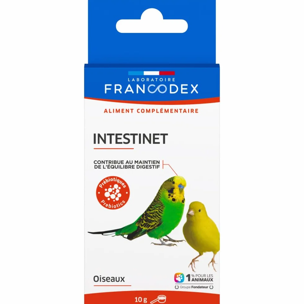 Francodex Intestinet 10 g pour Oiseaux équilibre digestif