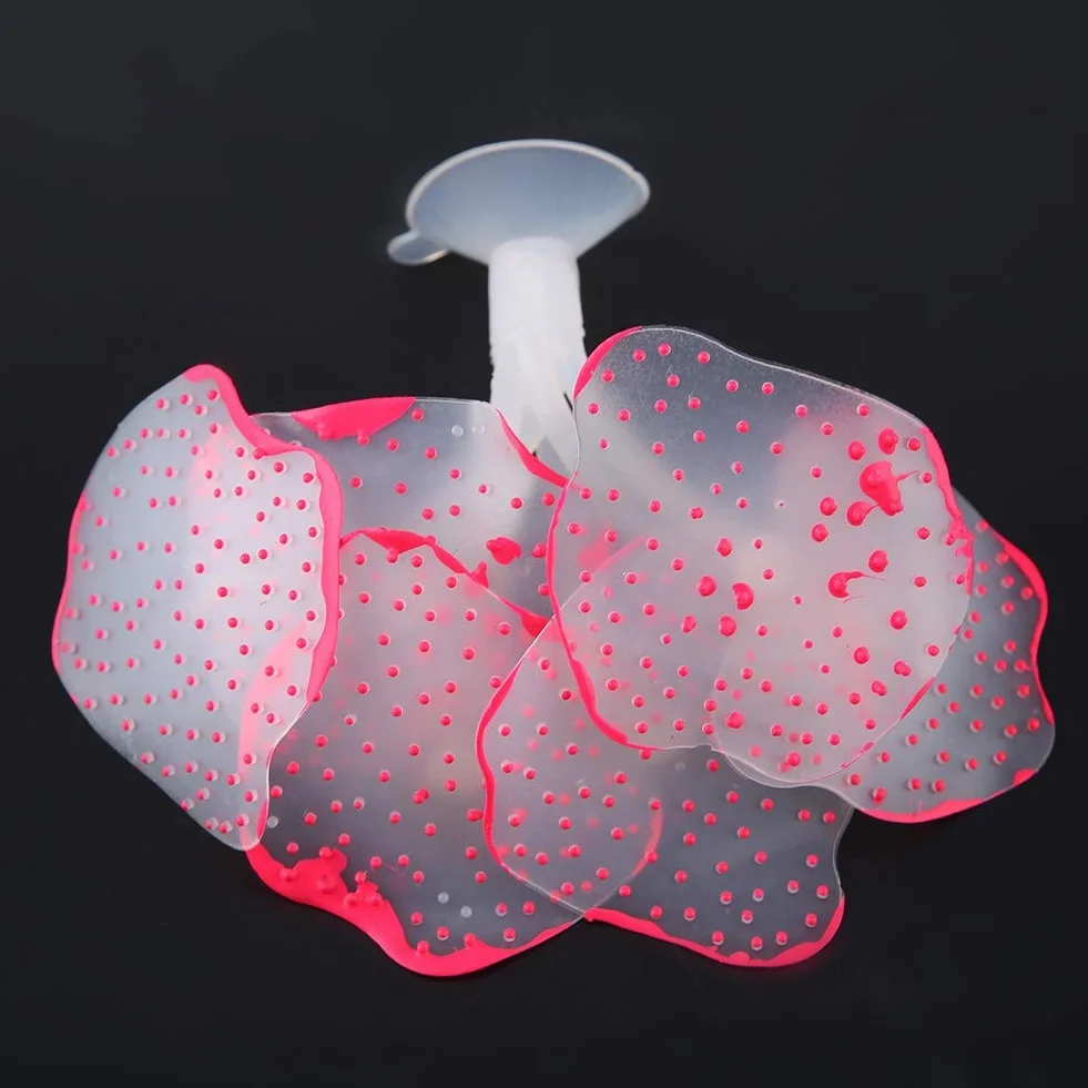 Decoration d'Aquarium Artificielle Rouge 8cm x 4.5cm 1 Unite