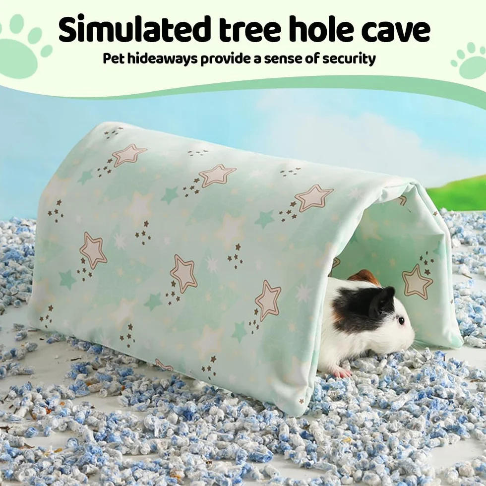 Tunnel pour Cochon d'Inde,Hamac Pliable et Étanche pour Petit Animal de Compagnie,Furet,Cochon d'Inde,Chinchilla,Lapin,Hamster