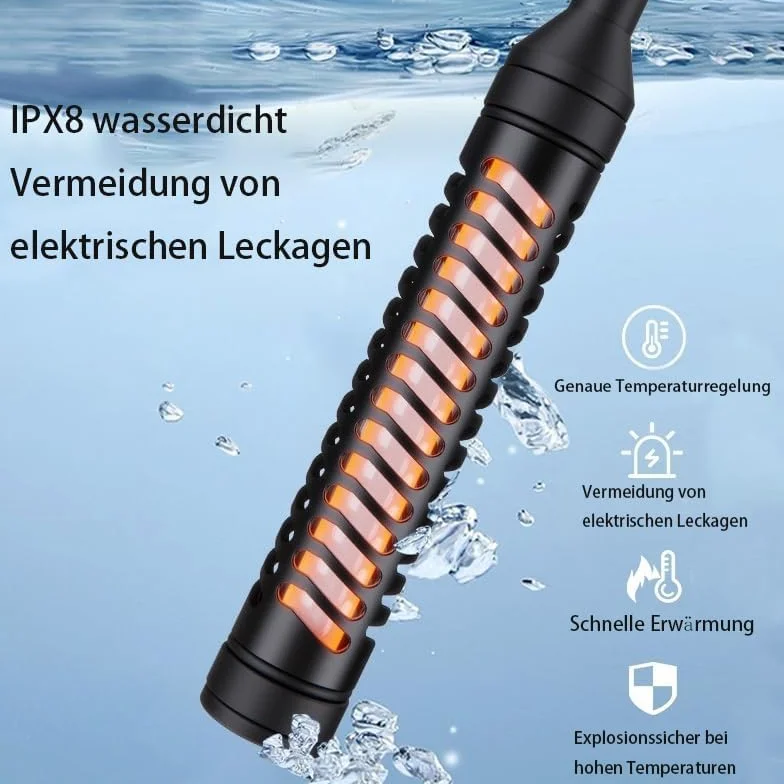 GERUI Réchauffeur d'aquarium 35 W/50 W (1 L-20 L) avec régulateur de température pour réservoirs de Poissons et d'aquarium avec Protection Contre la surchauffe (50 W)
