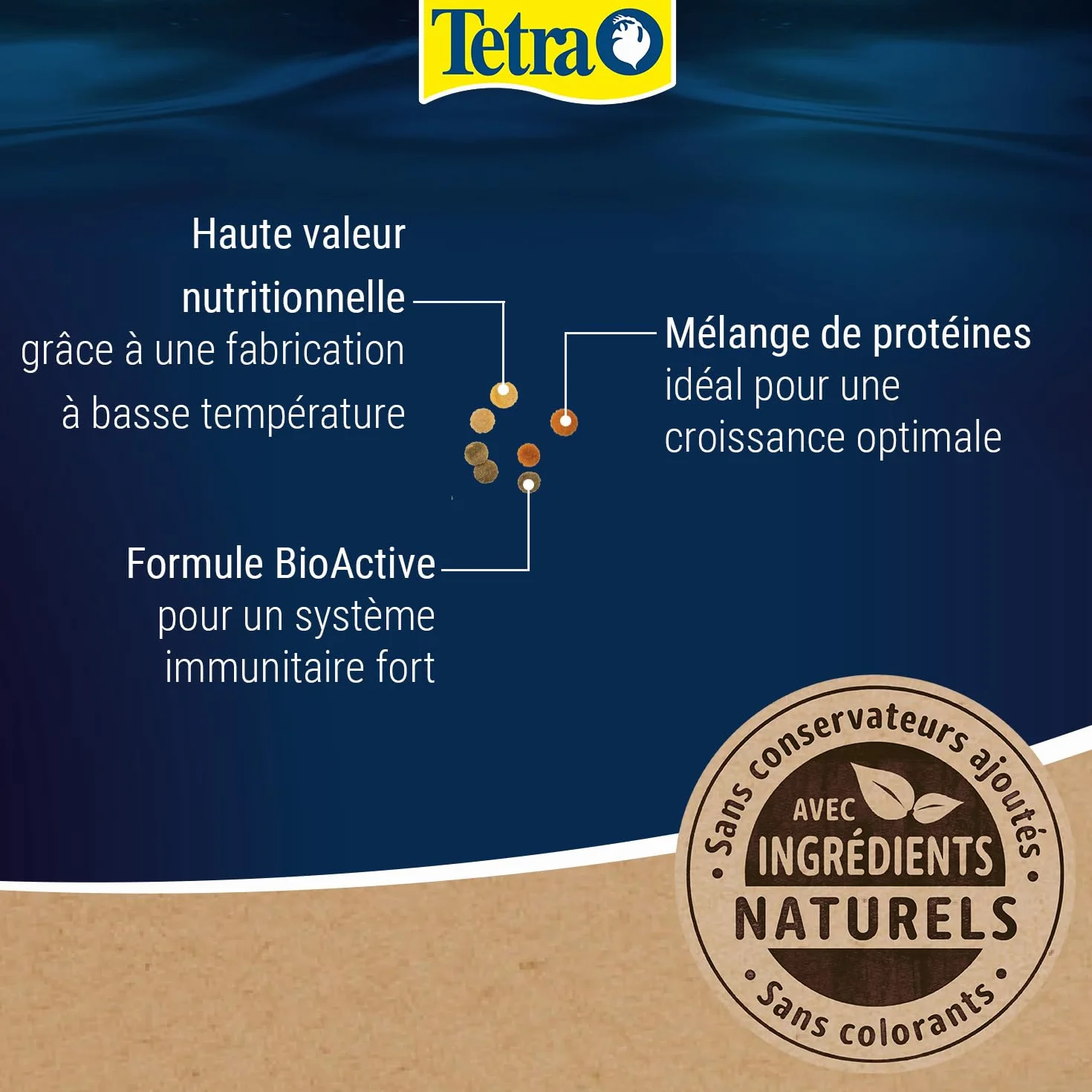 TetraMin Crisps Nutri Evolution Aliment Complet Crisps Poissons Tropicaux Ingrédients Naturels Sans conservateurs Sans colorants Boîte PET recyclé 250 ml