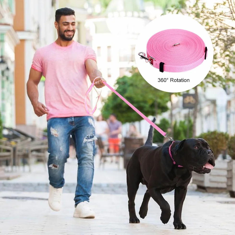 Laisse robuste étanche pour chiens 10 m verrouillage mousqueton