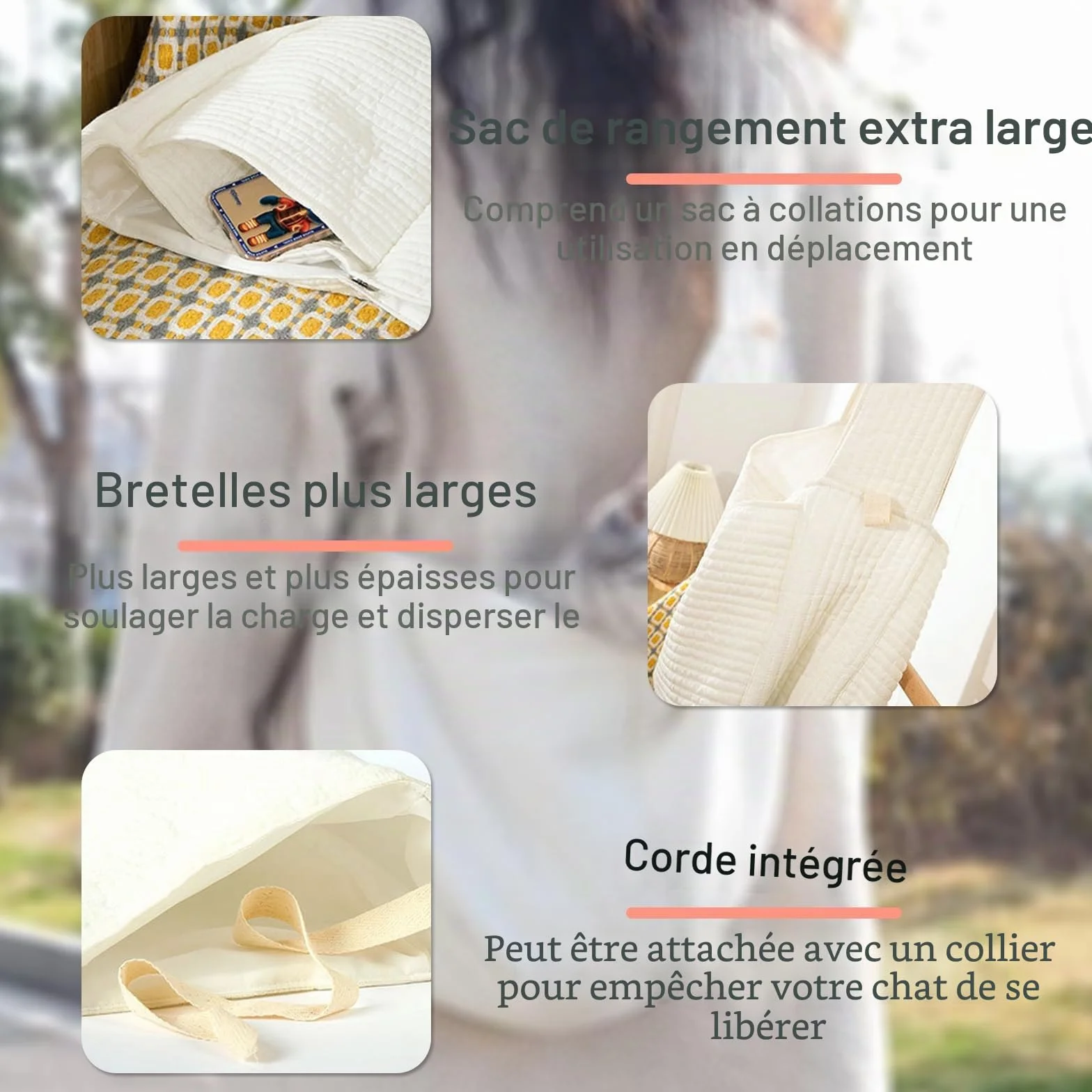 Sac Bandoulière pour Chien et Chat Tianher Transport Portable Mains Libres, Adapté aux Petits Chiens et Chats (Small)