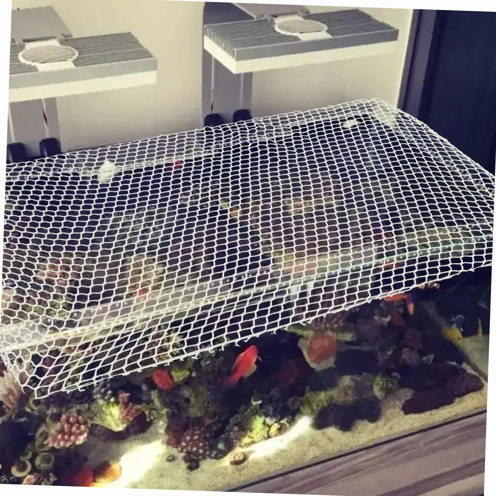 Filet Anti-Saut pour Aquarium Maille à Monter -même Protection Tortues Poissons