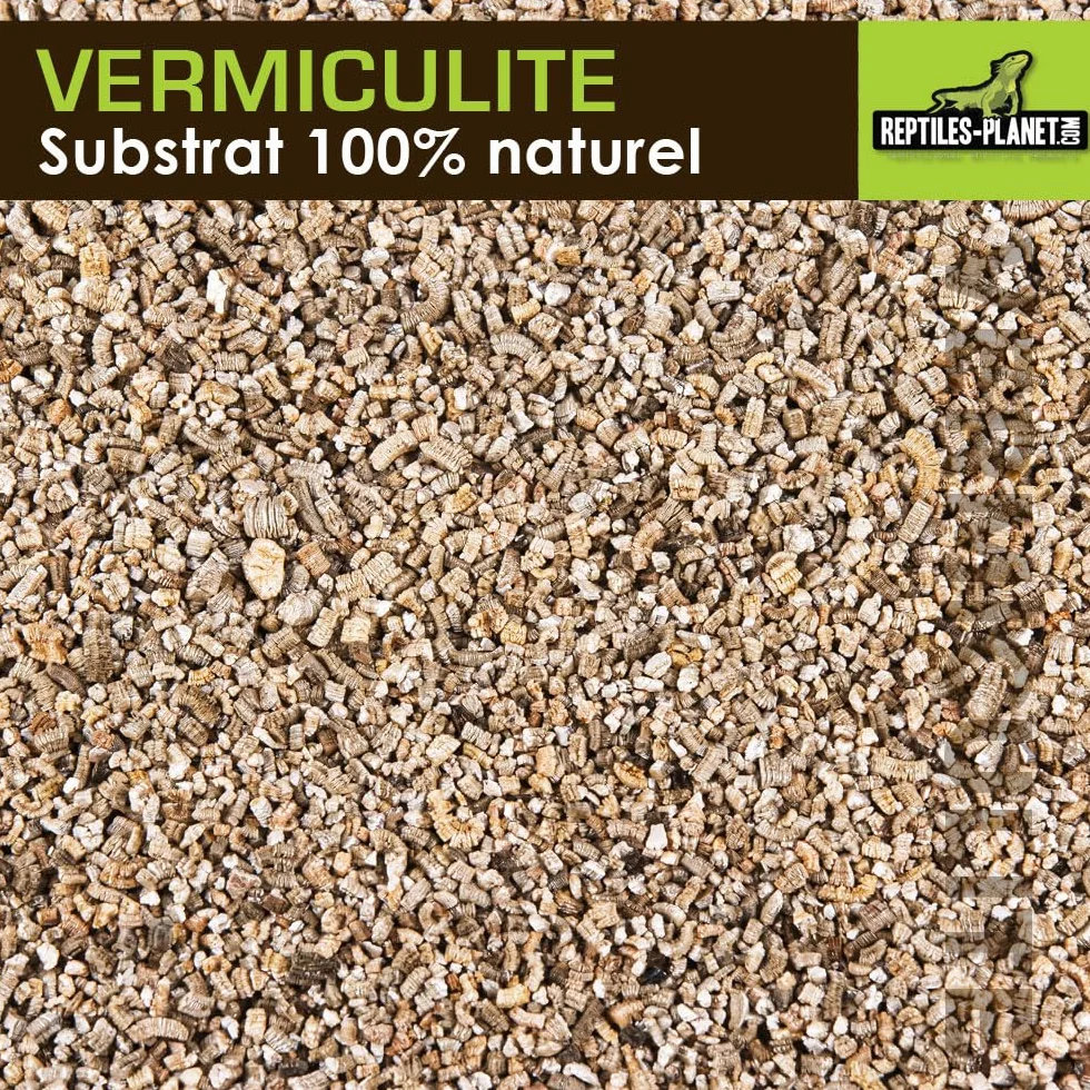 Reptiles Planet Vermiculite Substrat d'Incubation pour Reptiles 0,3-4 mm 6 Litres