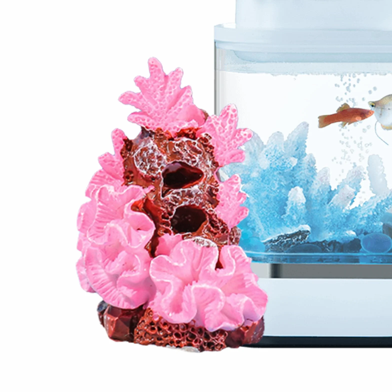 Corail Artificiel pour Aquarium, Décoration Paysagère pour Bureau et Terrarium
