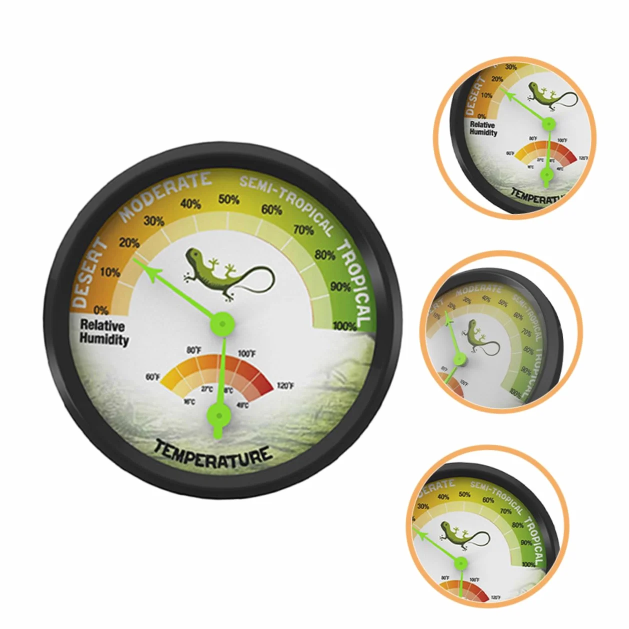 Thermomètre Et Hygromètre Double Pour Terrarium De Reptiles Appareil De Mesure De Température Et Humidité Pour Vivariums Et Couveuses Mini Thermomètre Pratique