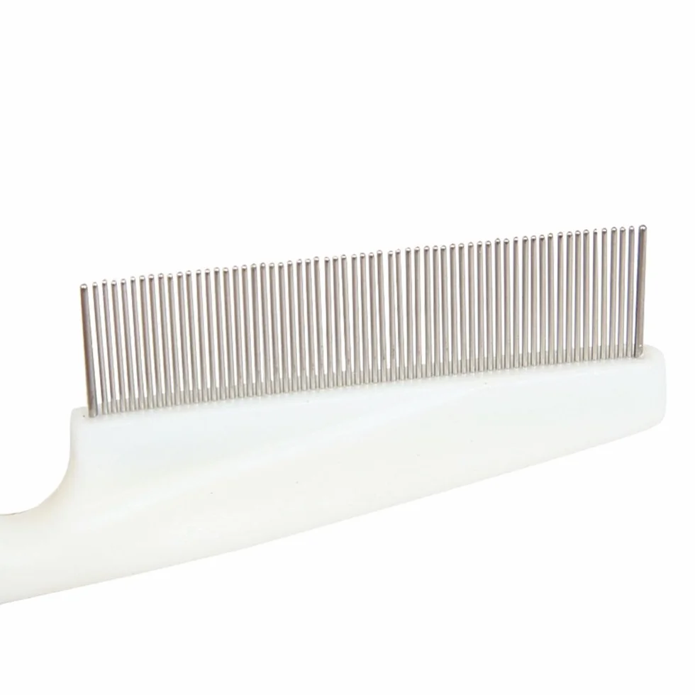 Brosse de toilettage anti-puces acier inoxydable Peigne Profi 18 x 4 cm pour chat et chien