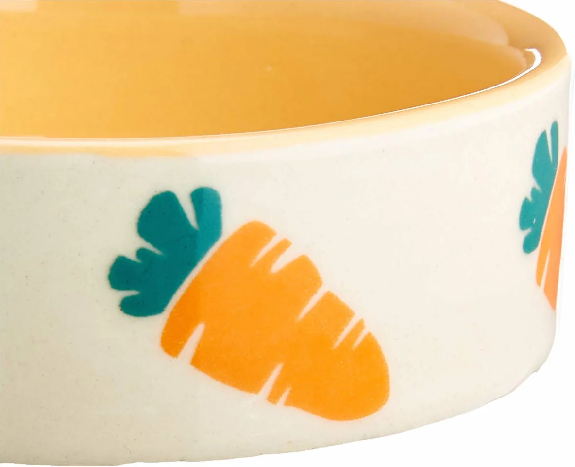 Nobby céramique Carotte Rongeur Beige Orange Ø 7,5 x 2,5 cm