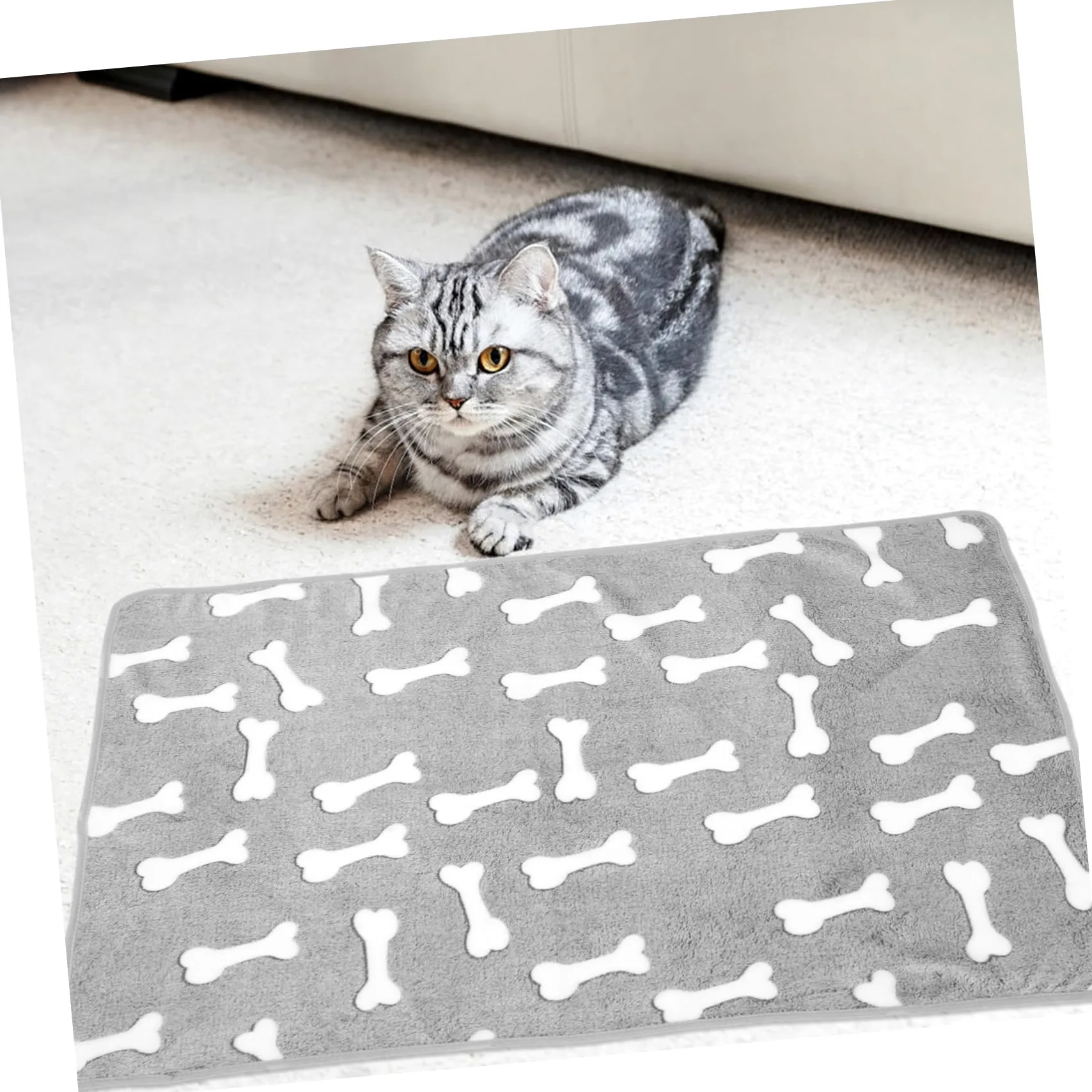 POPETPOP Lot De 5 Couvertures Chaudes pour Animaux De Compagnie en Polaire Tapis pour Chien Portable Doux Et Respirant Adapté À L'automne Utilisation Polyvalente