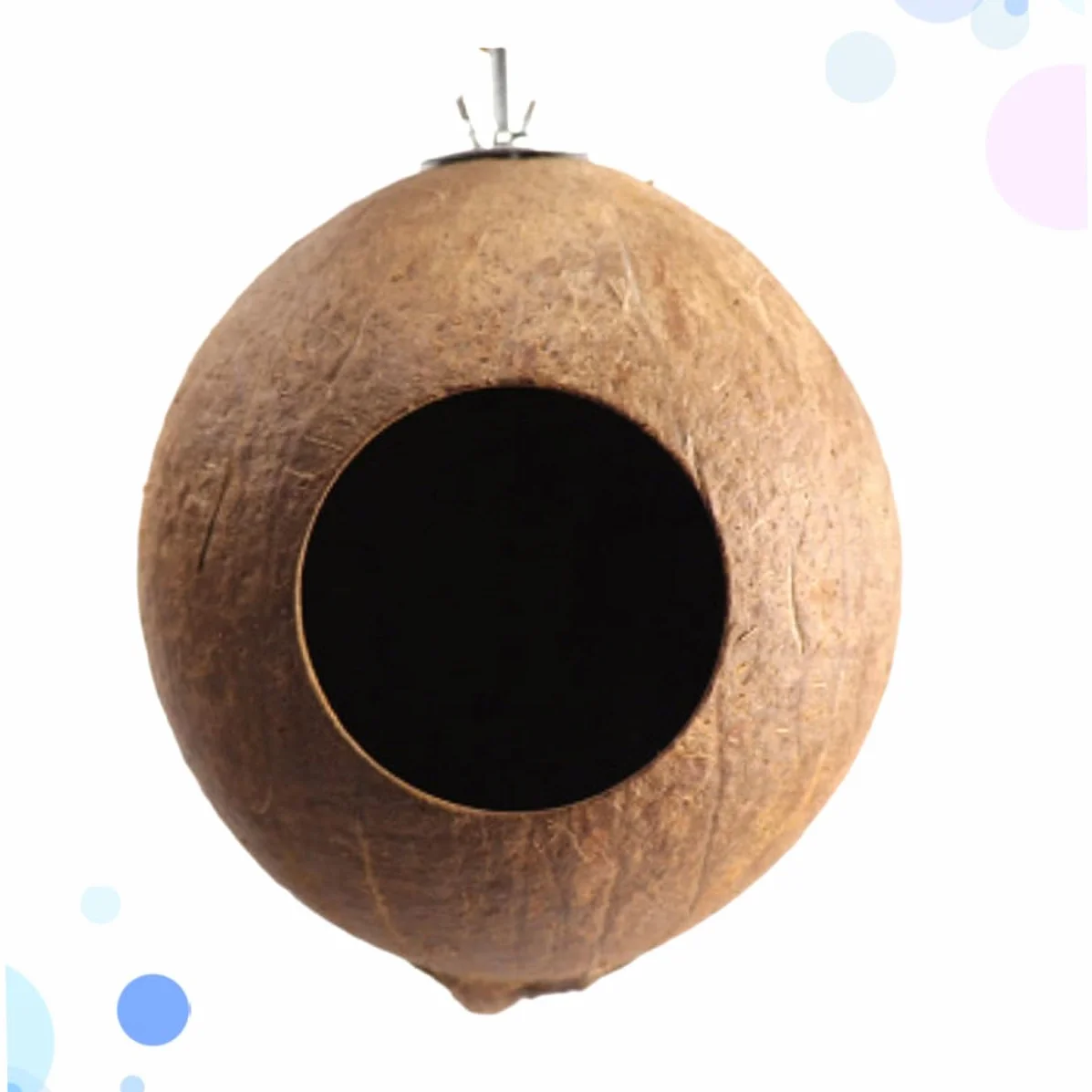 DOITOOL nid d'oiseau suspendu jouet cage oiseau hamac perroquet accessoires bambou