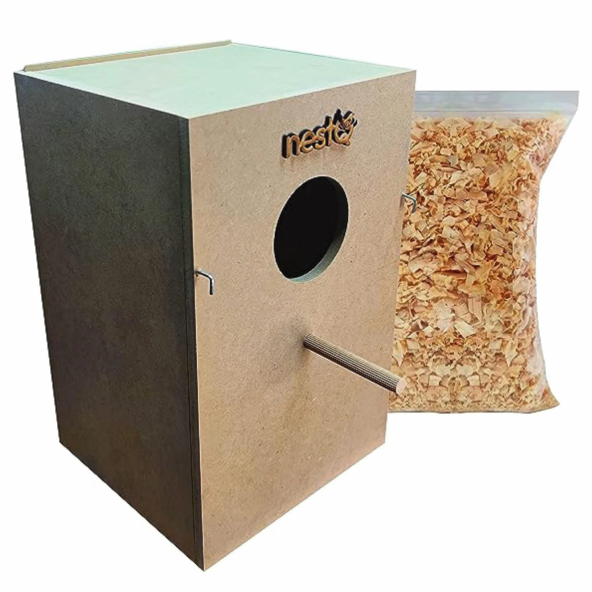 Nichoir pour nymphes en bois 30 x 21,5 x 20,5 cm Taille M vertical pour oiseaux