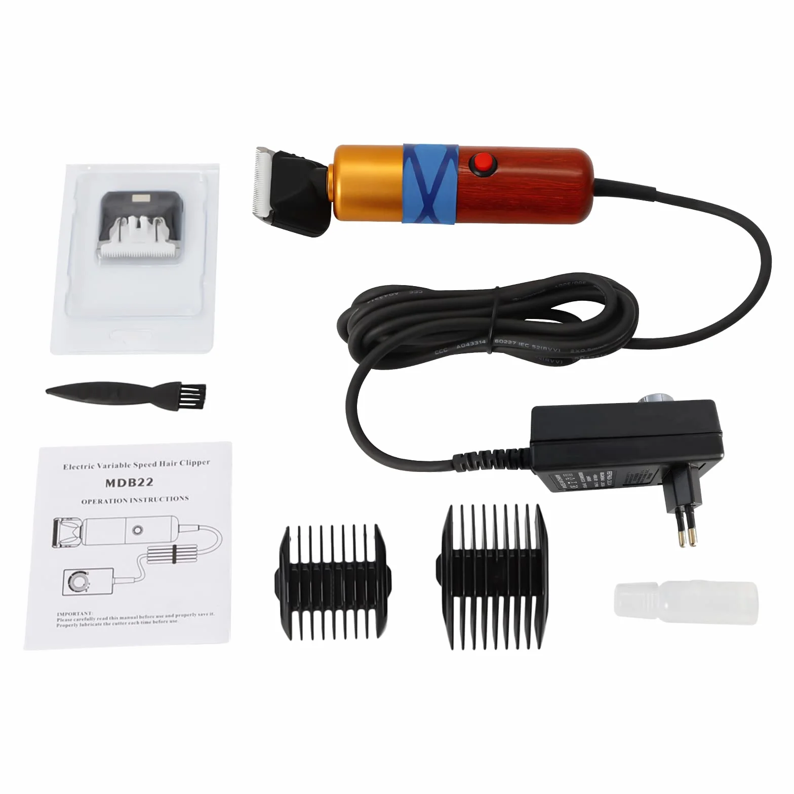 Tondeuse électrique 200 W pour mouton, animaux de compagnie, avec mallette