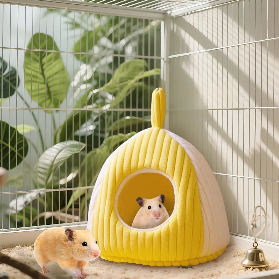 DONGKER Nid d'oiseau chaud pour perroquets avec tapis et anneau de suspension amovible