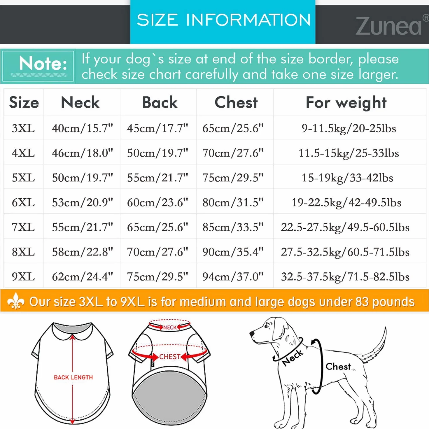 Zunea Manteau Imperméable pour Chien Moyens à Grands Réfléchissant Veste de sécurité Coupe-Vent Légère Doublée en Maille Vêtements pour Voyage/Randonnée pour Les Jours Pluie Rouge 7XL