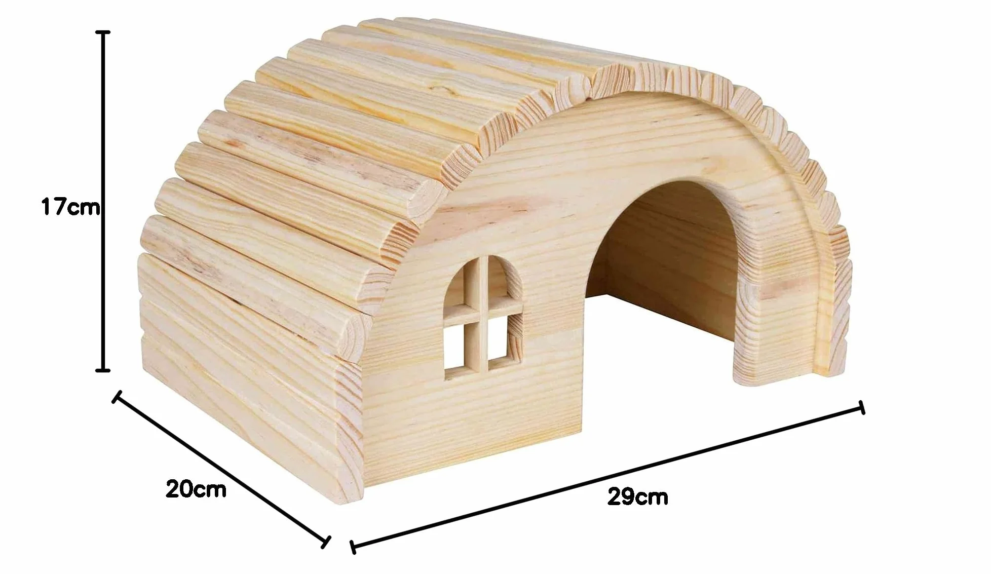 Trixie Maisonnette en Bois pour Cochons d'Inde 29 × 17 × 20 cm