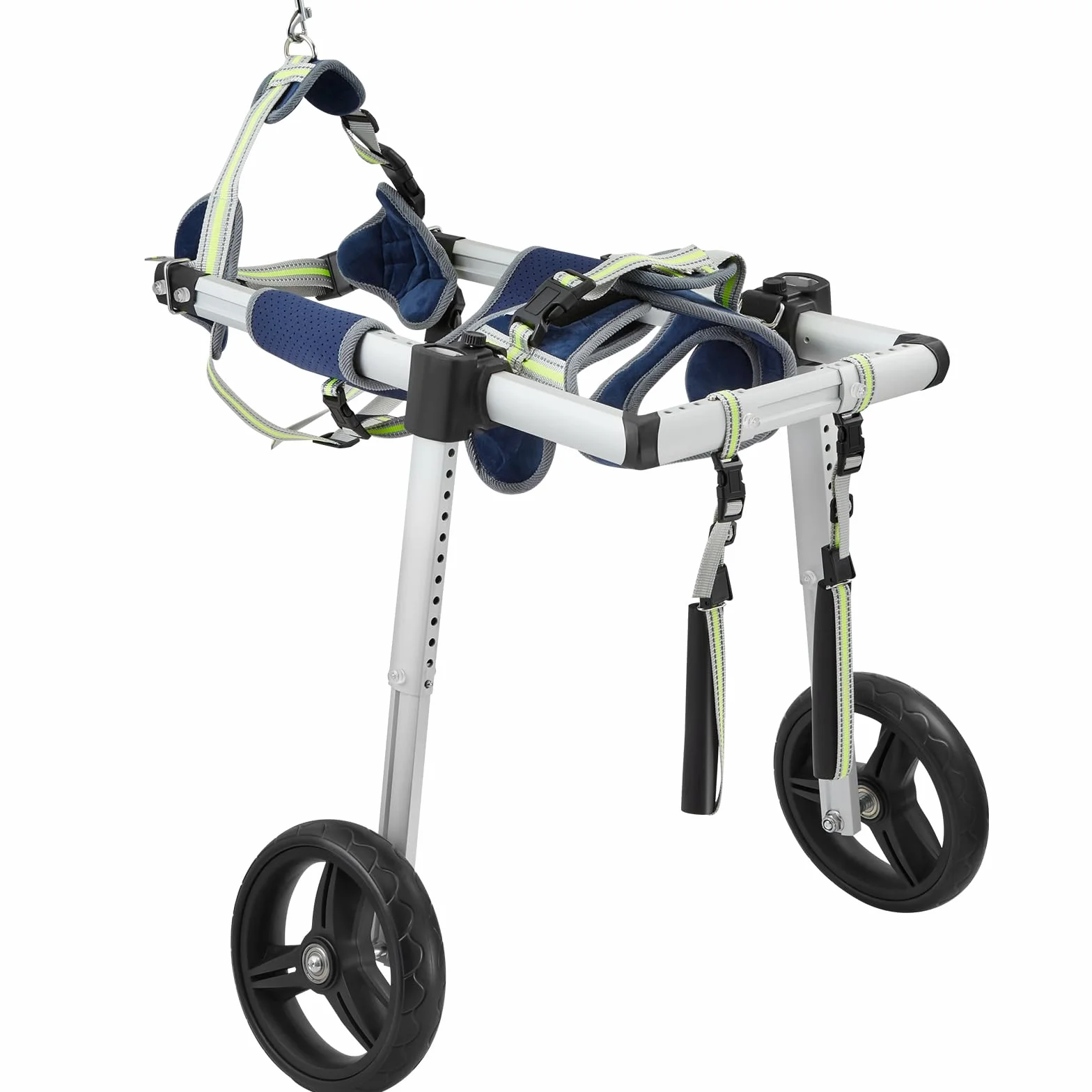 VEVOR Fauteuil Roulant pour Chien 2 Roues, Fauteuil Roulant pour Animaux de Compagnie Léger Réglable pour Guérison Membres Postérieurs