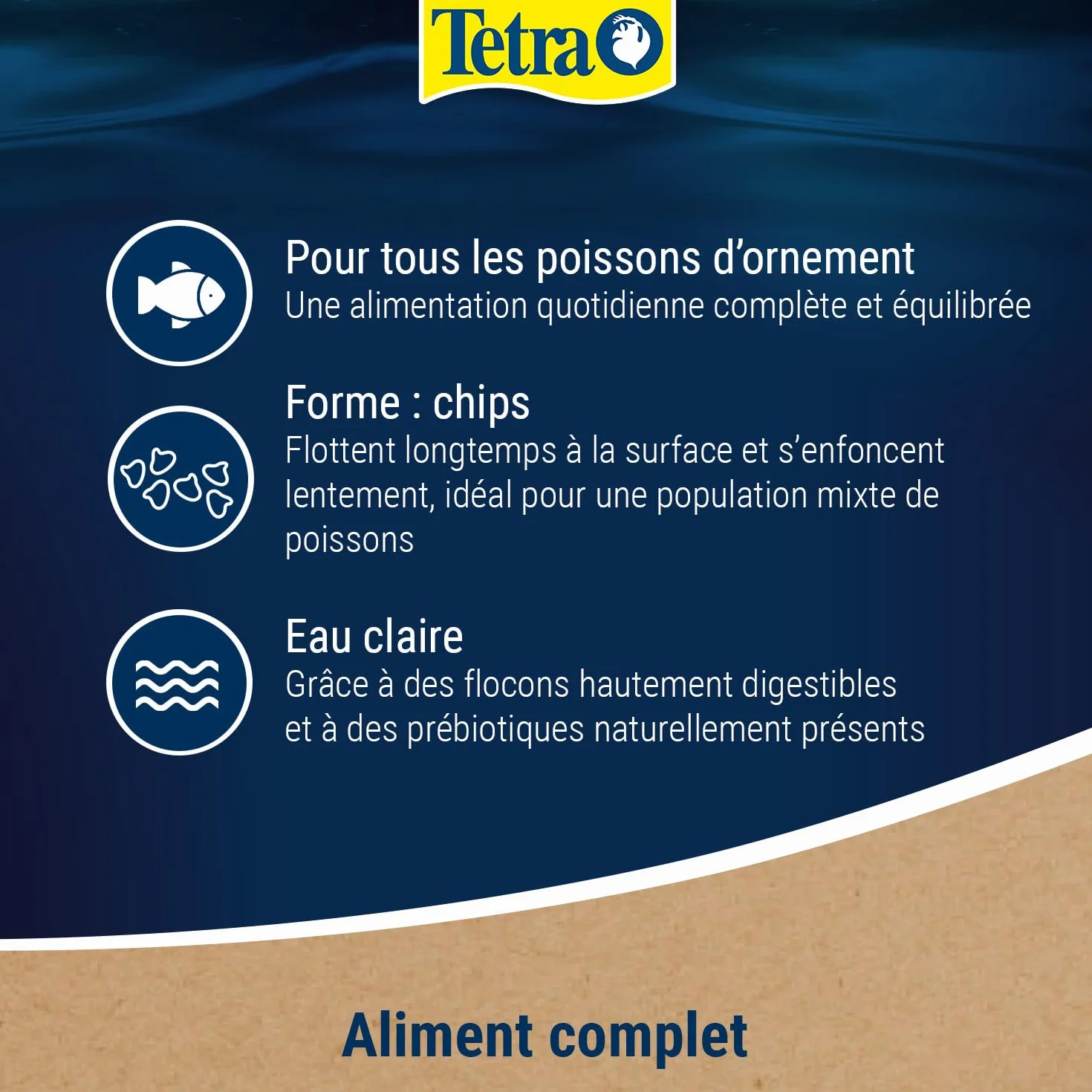 TetraMin Crisps Nutri Evolution Aliment Complet Crisps Poissons Tropicaux Ingrédients Naturels Sans conservateurs Sans colorants Boîte PET recyclé 250 ml