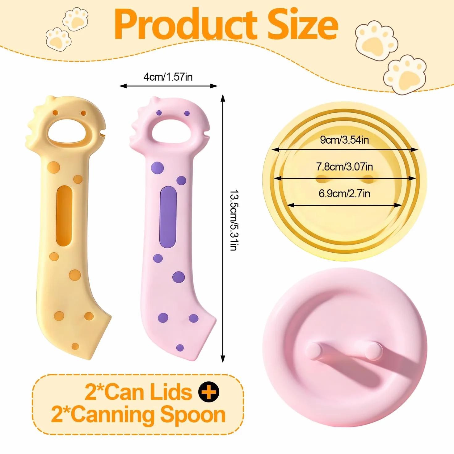 Couvercle Boite de Conserve Silicone Antidérapant D'étanchéité Ouverture Portable Ouvre-Boîte Multifonction pour Chats et Chiens