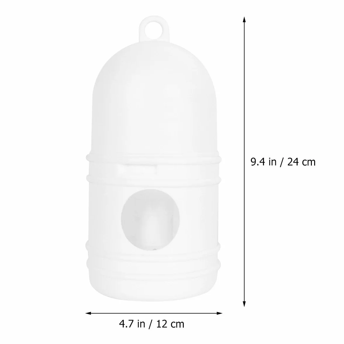 Abreuvoir pour Pigeons 1 L Plastique Blanc Mangeoire Oiseaux Faisans Distributeur d'Eau Intérieur Extérieur
