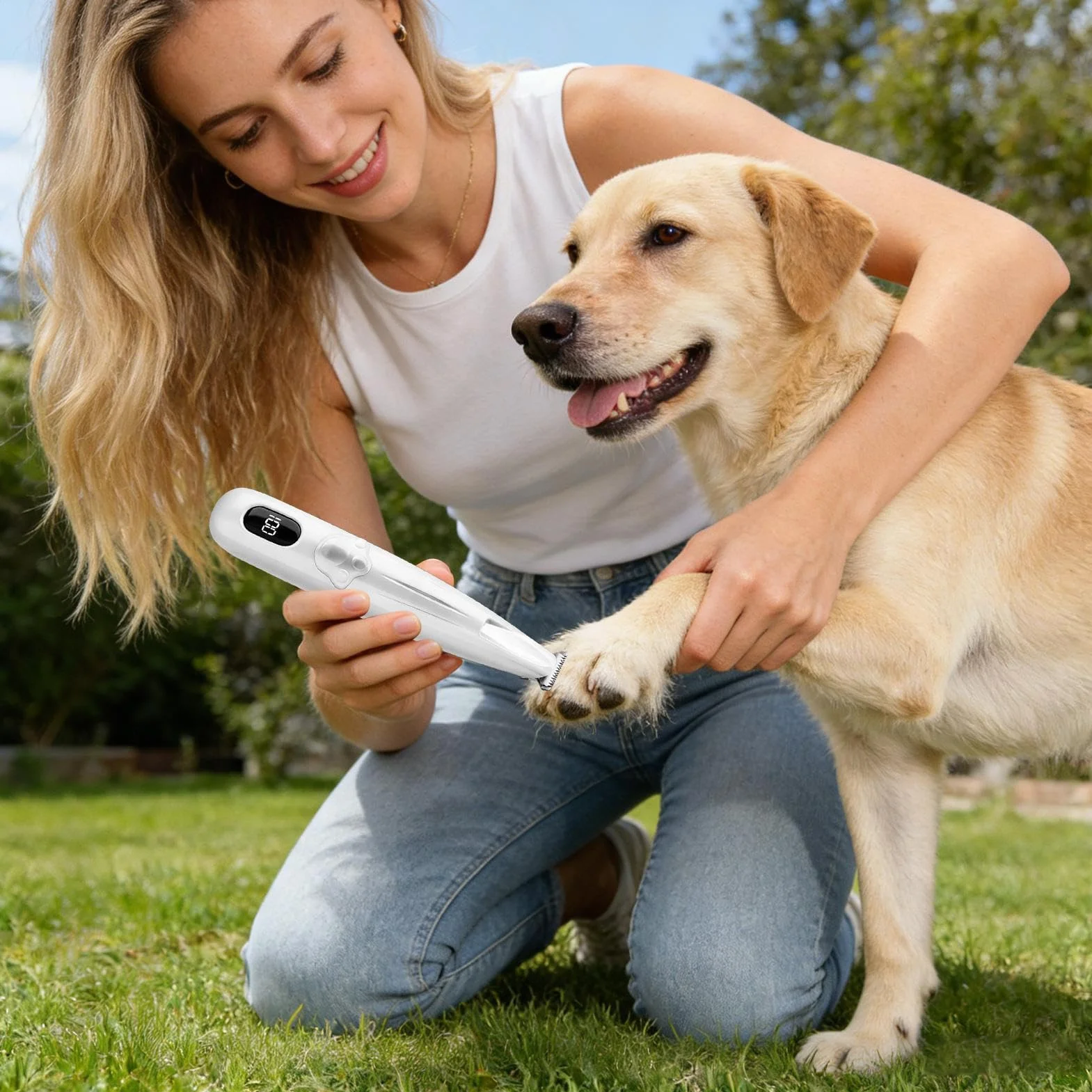 Tondeuse pour Chats et Animaux de Compagnie - Appareil de Toilettage Étanche Rechargeable