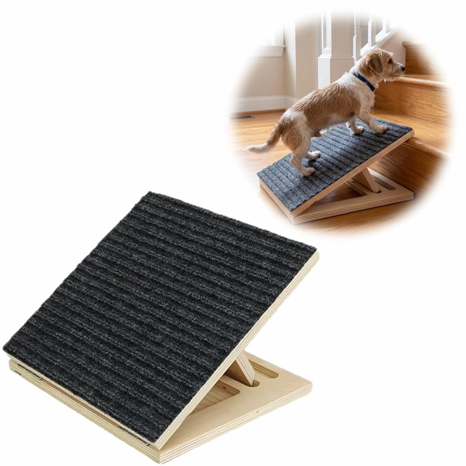 Rampe Chien, Escalier pour Chien Voiture Pliable, Antidérapant Et Sécurisé, Pas Besoin D’Assemblage, Rampe pour Animaux aux Pattes Courtes, Agés Ou Blessés