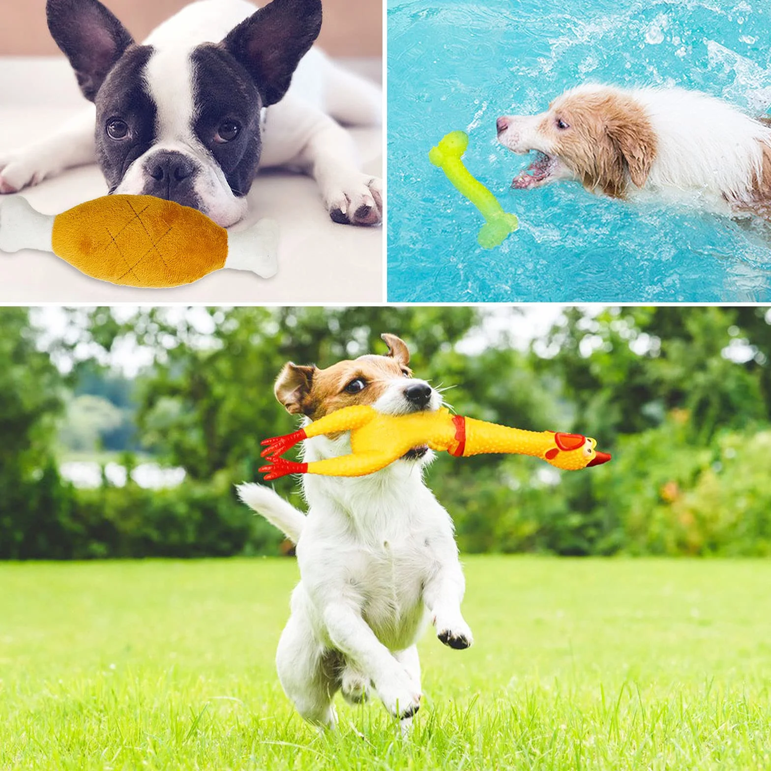 Frasheng Ensemble de Jouets pour Chien 18 Pièces, Corde à Mâcher Durable, Jouet Interactif, Peluche, Balle, Coton Naturel pour Petit et Moyen Chien