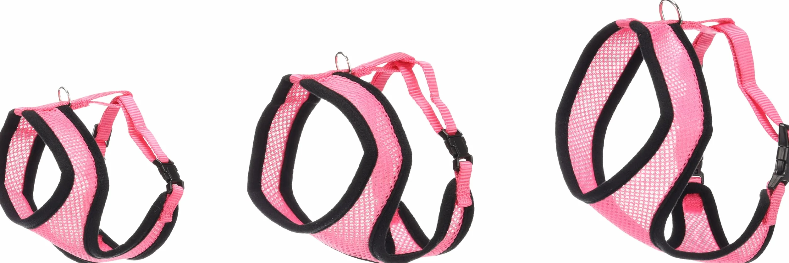 Harnais pour Chat Harms Rose avec Laisse 28cm 32-41cm 110cm Mesh Respirant Réglable