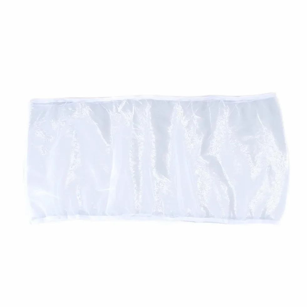 Attrape-Plumes Oiseaux Cage Filet Réglable Extensible Ronde Carrée Blanche