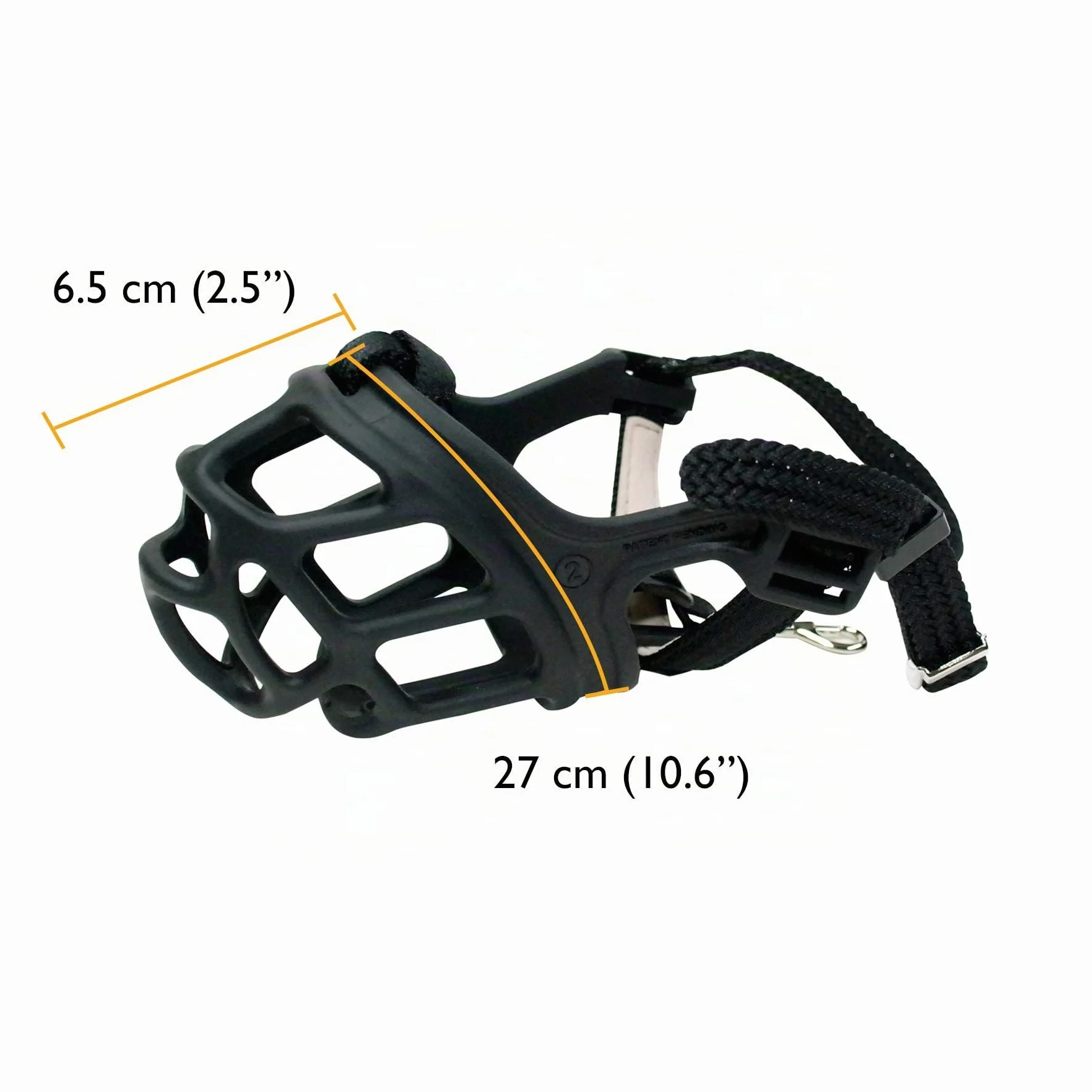ZEUS Alpha TPR Muselière pour Petits Chiens, Design Confortable Qui empêche Les morsures, Les aboiements et la Mastication, Noir