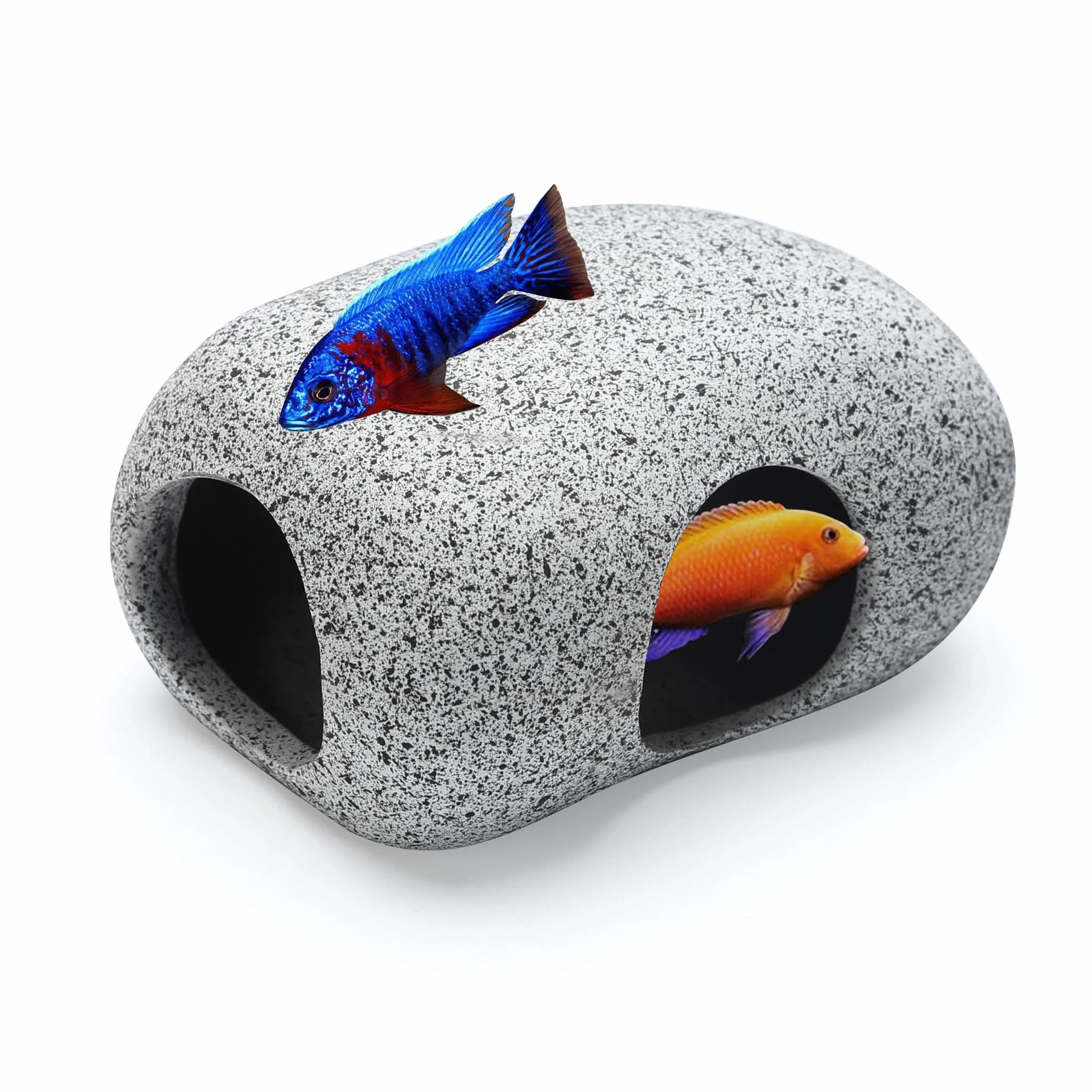 Roches pour Aquarium Poisson Céramique Pierres Décoratives