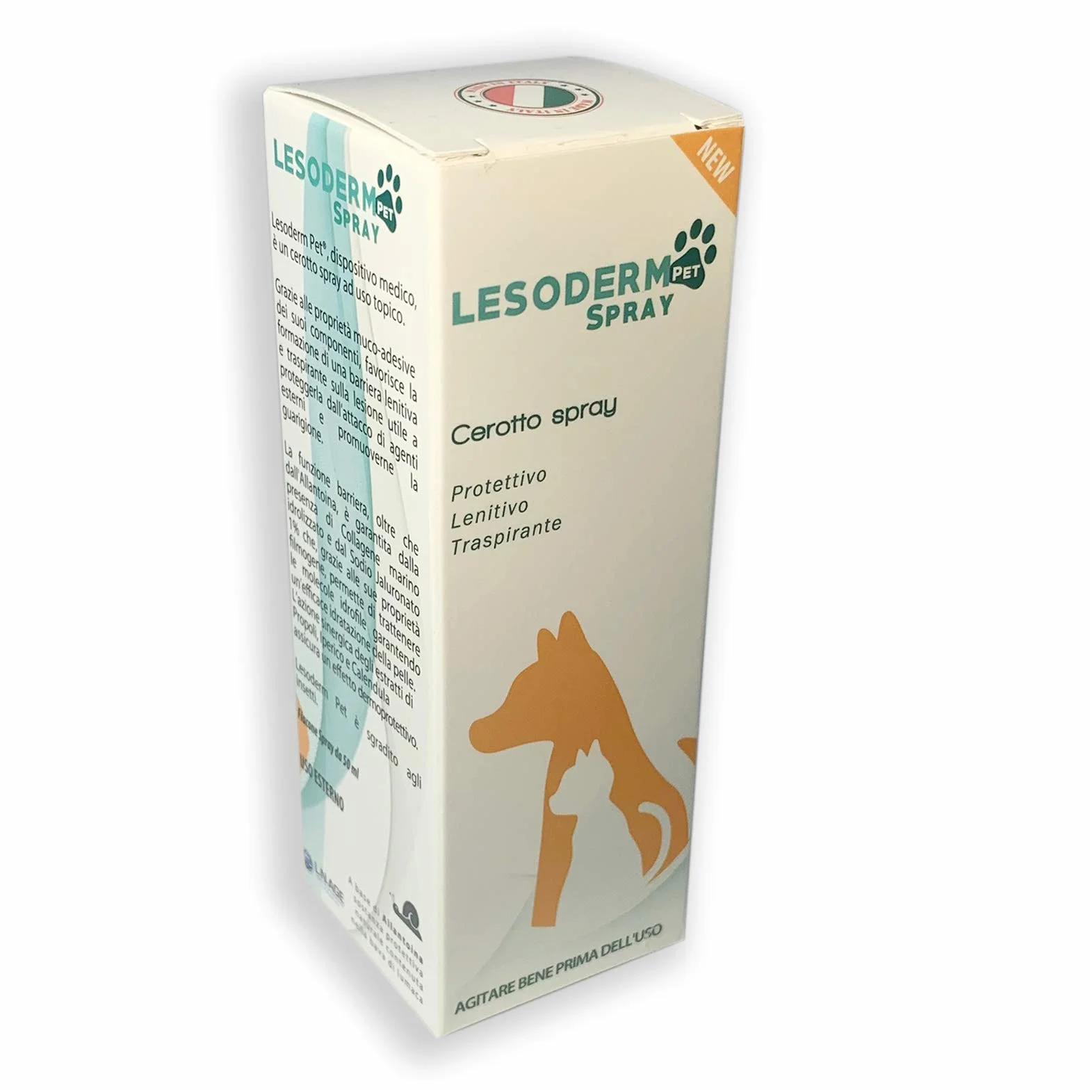 Lesoderm Pet Spray Cicatrisant 50 ML - Spray Curatif pour Plaies Superficielles des Chiens et Chats