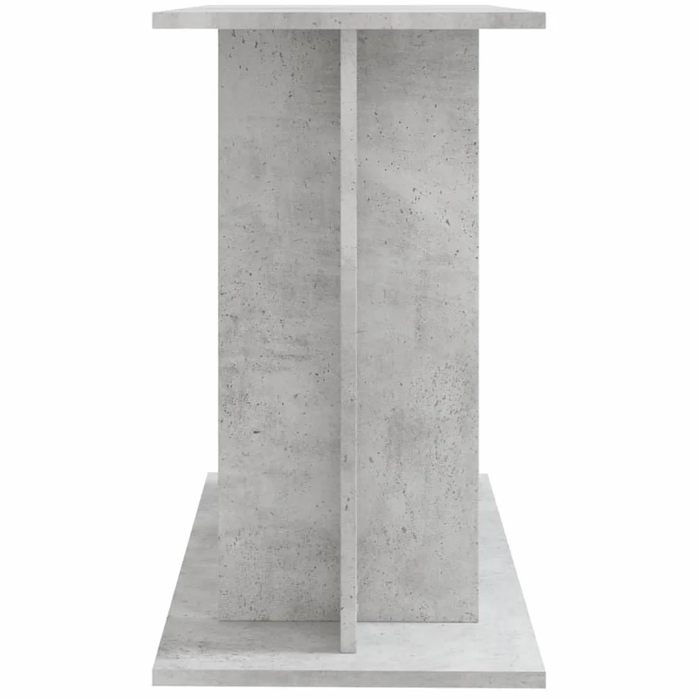 Gecheer Support pour aquarium avec étagère en aggloméré, gris ciment, 80 x 35 x 60 cm