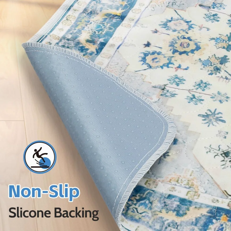 Lot de 2 tapis hygiéniques lavables pour chiens, tapis d'entraînement réutilisables pour chiot, 121,9 x 81,3 cm, super absorbants, imperméables, tapis de propreté antidérapants, tapis de litière pour