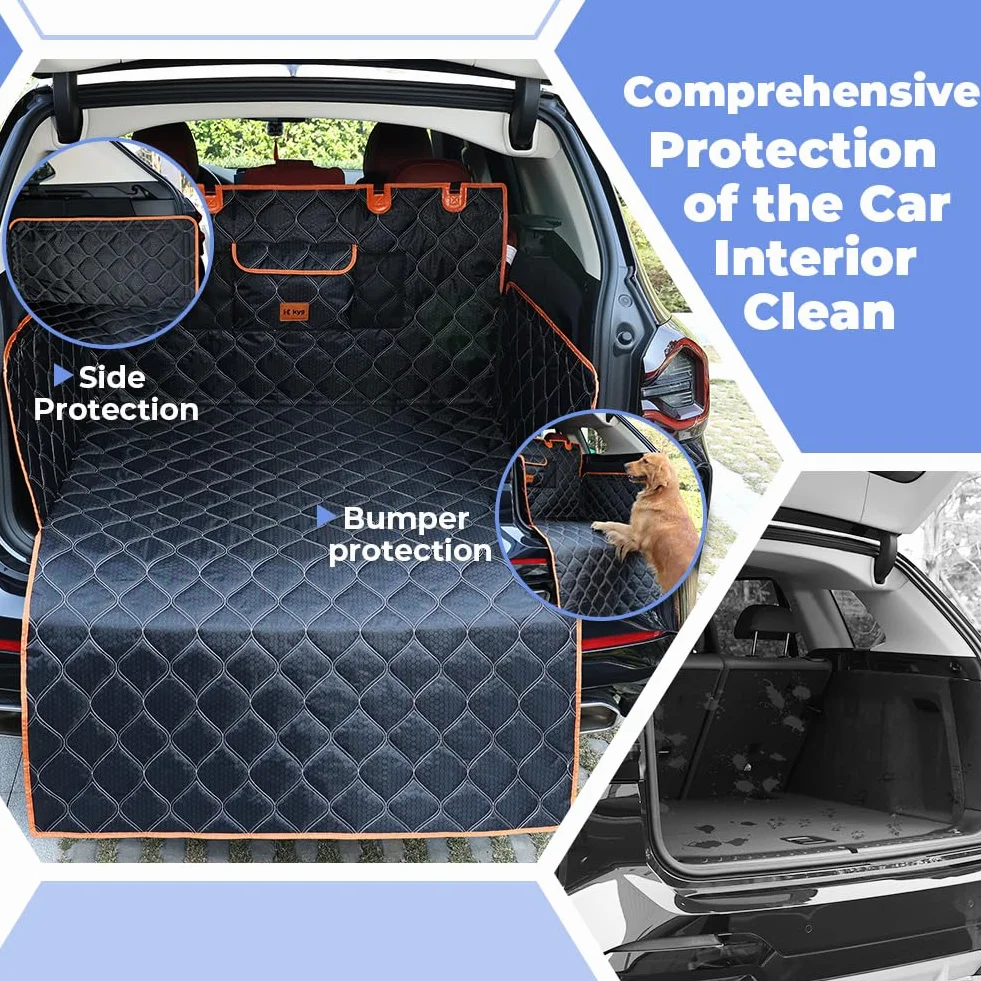 KYG Housse Coffre Voiture Chien Protection Latérale Imperméable Antidérapant 185x105cm