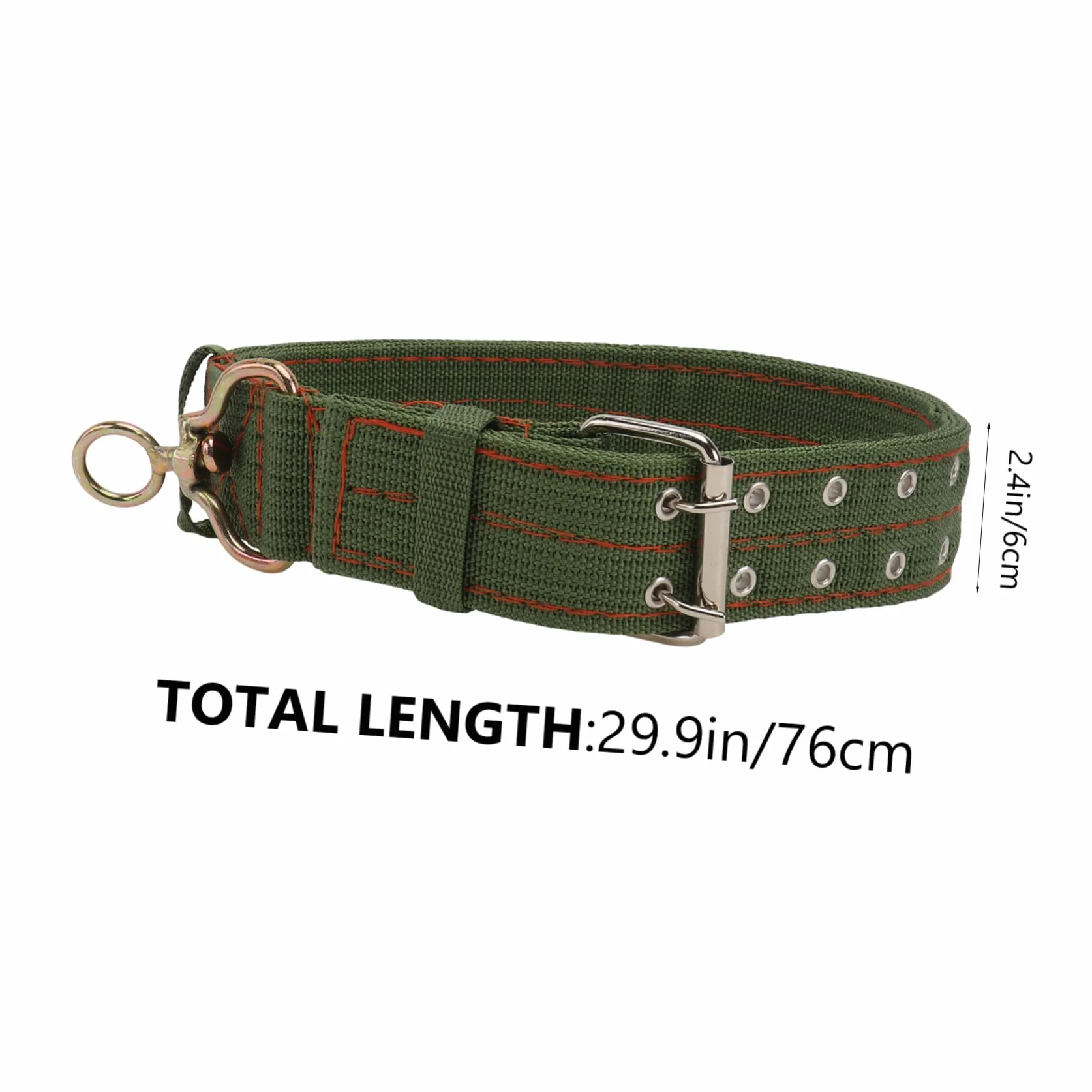 Collier pour Moutons en Toile Vert, Boucle Anti- Confortable, Réglable pour Animaux D'élevage, Traction et L'attache du Bétail
