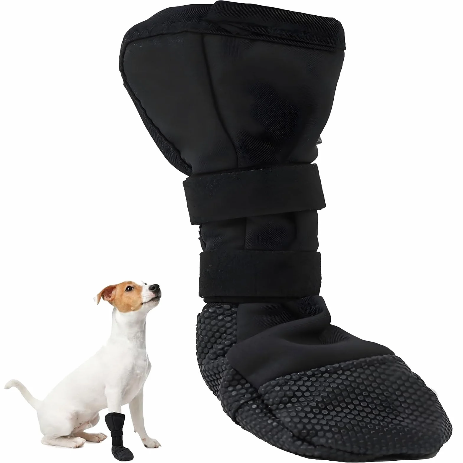 Chaussures pour Chien Imperméables Antidérapantes Bottes de Protection Pattes Léchage Plaies