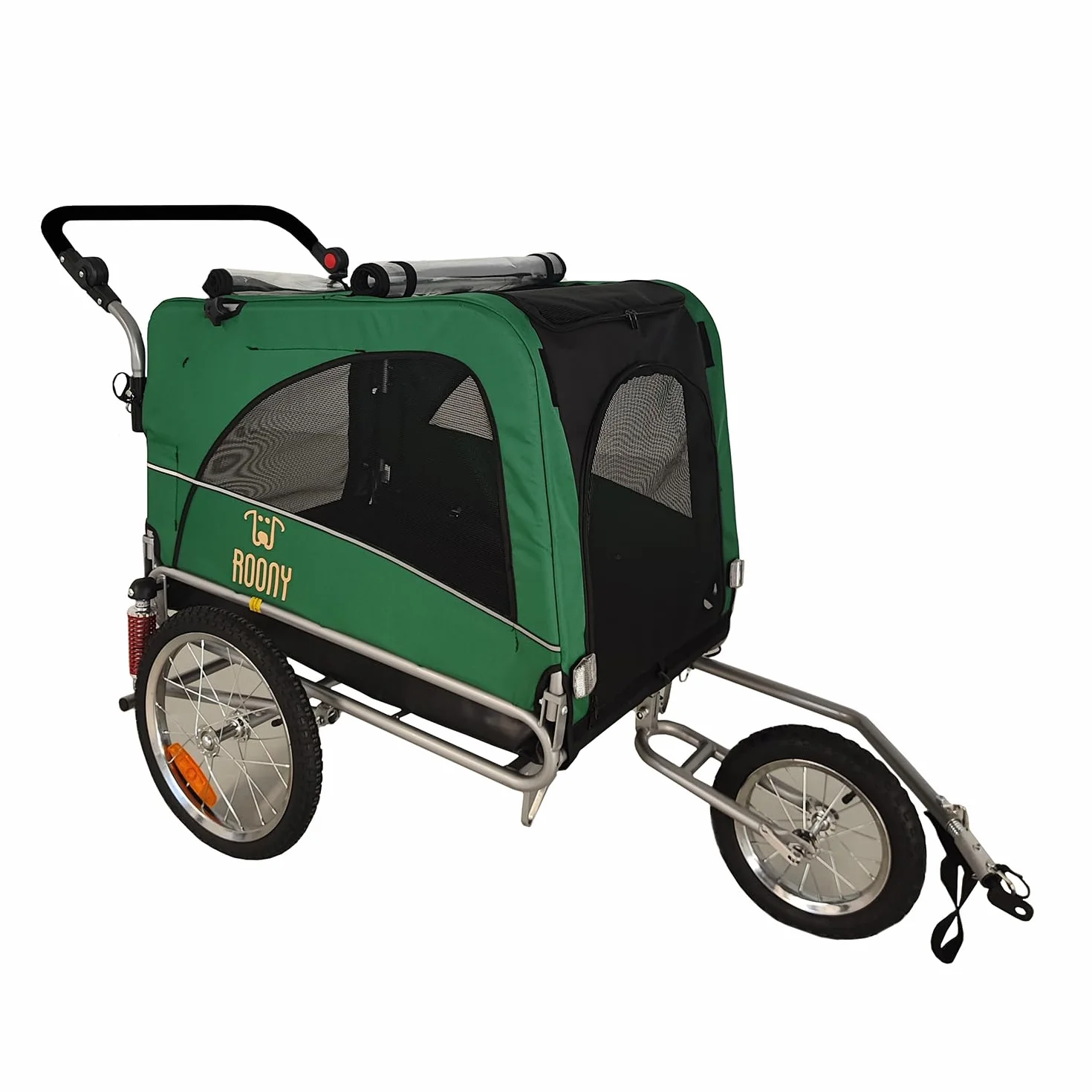 Remorque à vélo 2en1 pour Chien XL avec Suspension