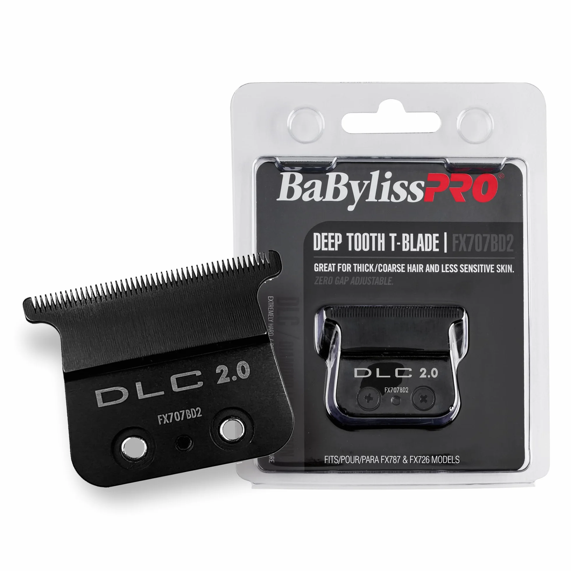 BaBylissPRO FX707BD2 DLC 2.0 Lame en T à dents profondes 1 carat