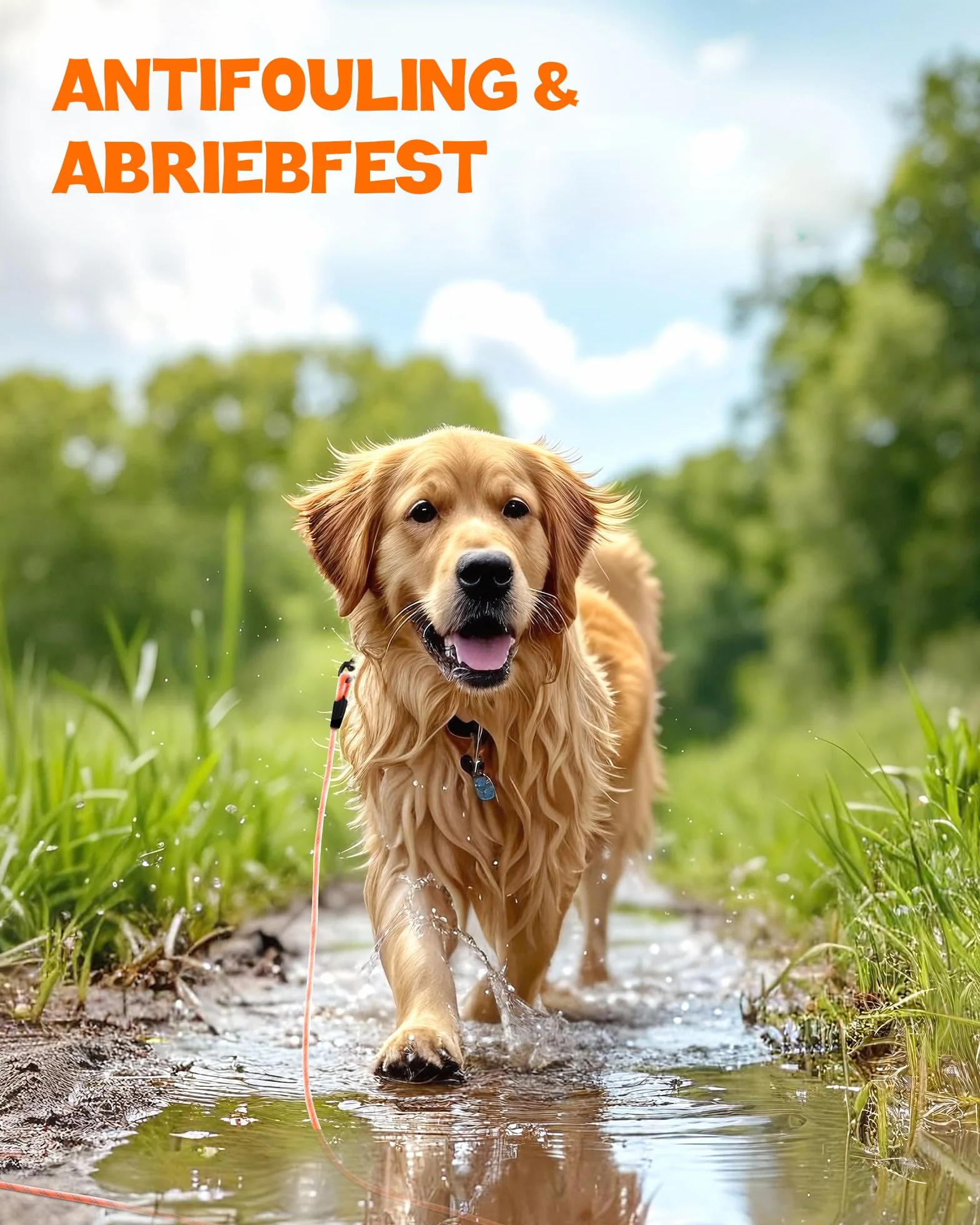 Laisse pour Chien - Imperméable et réfléchissante pour la sécurité - Légère, Solide et Robuste - Laisse d'entraînement avec dragonne - 5m/10m/15m/20m pour Petits, Moyens et Grands Chiens