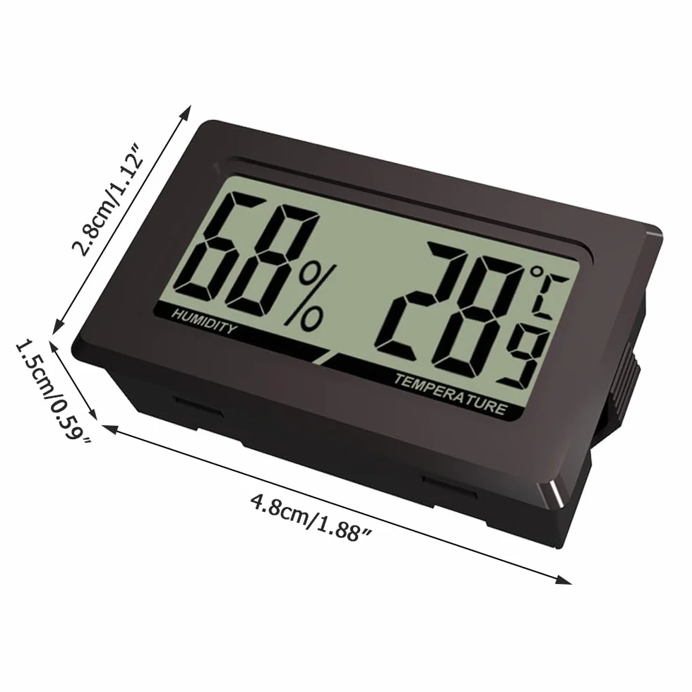 2 Pièces/3 Pièces Thermomètres Hygromètre Intérieur,Moniteur Numérique LCD de Jauge D'humidité Intérieure pour Humidificateurs Réfrigérateur Serre Jardin Cave Placard