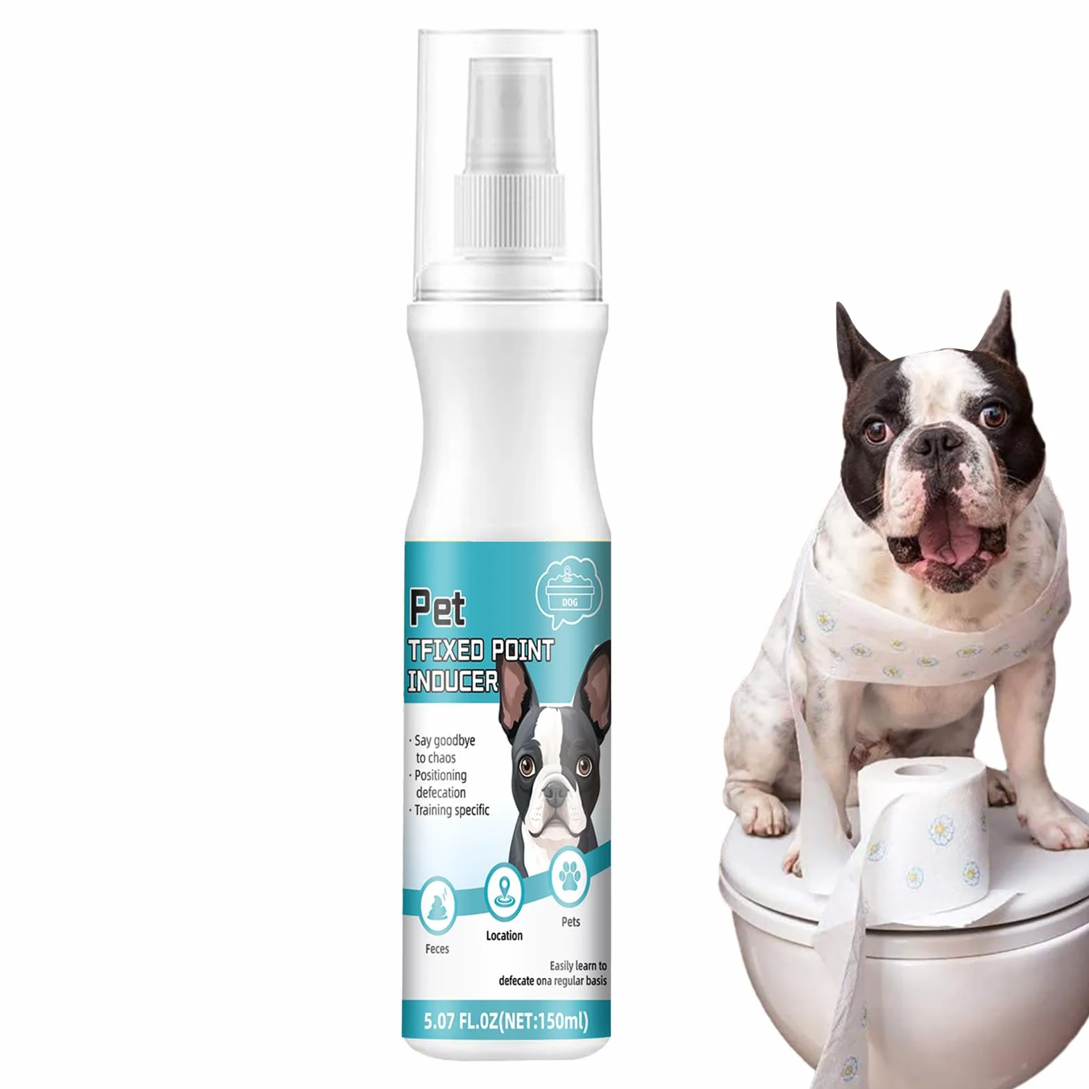 Spray d'apprentissage de la propreté pour chien – Attractif urine 150 ml intérieur et extérieur